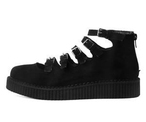 T.U.K. Pointed Creeper Sandale 5 Buckle Sandale schwarz in EU39