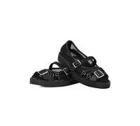 T.U.K. - Pointed Mary Jane Creeper Vegan Lace Black - Girl Schuhe - Schwarz - EU 39 - Synthetic/Synthetic/Gummi Schwarz EU 39