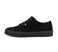 T.U.K. Ribbed Sole Sneaker - Modeschuhe für Männer und Frauen - Skate, Punk, Rock und Gothic Style aus Leder, Wildleder und Canvas- Farbe Black Suede - Größe 41