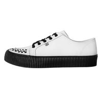 T.U.K. Ribbed Sole Sneaker - Modeschuhe für Männer und Frauen - Skate, Punk, Rock und Gothic Style aus Leder, Wildleder und Canvas- Farbe White Leather - Größe 40