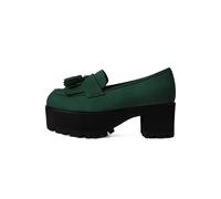 T.U.K. - Tassel Loafer Cedar Green Suede - High Heels - Grün - EU 37 - Synthetic/Textile/Gummi,Samt Grün EU 37