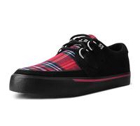 T.U.K. Vegan Creeper Sneaker - Herren & Damen Schuhe - Farbe Black Tartan Vegan Suede - Puck, Goth und Rocker Style Leder und Wildleder Schnürschuhe - Größe 36