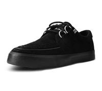 T.U.K. Vegan Creeper Sneaker - Herren & Damen Schuhe - Farbe Black Vegan Suede - Puck, Goth und Rocker Style Leder und Wildleder Schnürschuhe - Größe 37