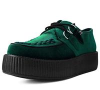 T.U.K. Vegan Viva High Creeper - Herren & Damen Schuhe - Farbe Emerald Velvet - Größe EU38
