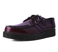 T.U.K. Vegan Viva Low Creeper - Herren & Damen Schuhe - Farbe Burgundy Faux Leather - Größe EU42