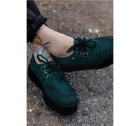 T.U.K. - Viva High Creeper Dark Cedar Vegan Suede - Girl Schuhe - Grün - EU 36 - Synthetic/Textile/Gummi,Samt Grün EU 36