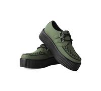 T.U.K. - Viva High Creeper Dark Green Vegan - Girl Schuhe - Grün - EU 36 - Synthetic/Textile/Gummi,Kunstleder Grün EU 36