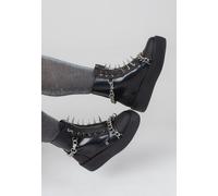 T.U.K. - Viva High Sole Black Spike N Chain - Girl Schuhe - Schwarz - EU 38 - Synthetic/Textile/Gummi Schwarz EU 38