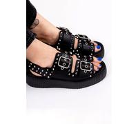 T.U.K. - Viva High Stud Black - Girl Sandalen - Schwarz - EU 39 - Synthetic/Textile/Gummi Schwarz EU 39