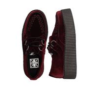 T.U.K. - Viva High Velvet Burgundy - Girl Schuhe - Rot - EU 36 - Textile, Synthetic/Textile/Gummi Rot EU 36
