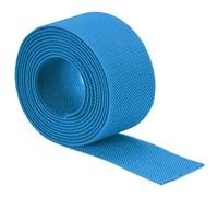 TA-VIGOR 38 mm breites Twill-Gummiband, 3,8 cm, 2 Meter, doppelseitig, gewebt, elastische Bänder, Strick, flache Polyester-Spule, schweres Stretchband, Stricken zum Nähen, Basteln, Bund, Seeblau