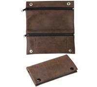 Tabaktasche Leder Braun Tabakbeutel für Drehtabak Tasche Leder PU Tragbar Tabakbeutel Herren Damen Drehtabak Tasche mit Magnetverschluss Tabaktasche Drehertasche Mehrschichtig Tabakbeutel für Tabak