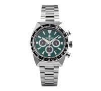 TACTICAL FROG H15 Eco-Drive Solar VS75 Chronograph 43 mm 316L Edelstahlgehäuse mit C3-Leuchtstoff 200 m Wasserdichtigkeit, grünes Zifferblatt