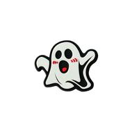 TACTICAL G G17 3D PVC Patches Fluoreszenz Lustiger Cute Geist Cartoon Comics Druck Rubber Morale Patch Hook Rubber Klett Abzeichen Applikation für EDC Pocket Organizer, Tasche, Hut, Kleidung