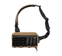 TACTICAL_G ache L3C EDC Sling Bag Chest Crossbody Bag, 1000D OXFORD CLOTH Umhängetasche, Bauchtasche Schultertasche Brusttasche mit Verstellbarer Schultergurt für Reise Schule Wandern, Coyote Tan