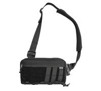 TACTICAL_G ache L3C EDC Sling Bag Chest Crossbody Bag, 1000D OXFORD CLOTH Umhängetasche, Bauchtasche Schultertasche Brusttasche mit Verstellbarer Schultergurt für Reise Schule Wandern, Schwarz