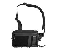 TACTICAL_G ache L3S EDC Sling Bag Chest Crossbody Bag, Nylon Umhängetasche, Bauchtasche Schultertasche Brusttasche mit Verstellbarer Schultergurt für Reise Schule Wandern, Schwarz-S