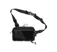 TACTICAL_G ache L6 EDC Modular Sling Bag, Leichte Crossbody Schultertasche, Reise-Brusttasche, Handliche Umhängetasche,Schulter-Tagesrucksack für Everyday Carry, und Outdoor-Sport, Schwarz