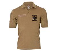 Tactical Poloshirt Alfa - Österreich Bundesheer Adler Alpen Republik Jagdkommando Heer Wappen Abzeichen #19019, Größe:M, Farbe:Khaki