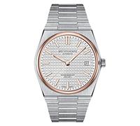 TACTO Specht&Sohne 37 mm Herrenuhren, mechanische Uhren für Herren, japanisches NH35-Uhrwerk, Edelstahl, Saphirglas, 50 m wasserdicht, rose gold, Armband