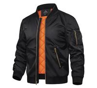 TACVASEN Bomberjacke Herren Winterjacke Übergangsjacke Warme Arbeitsjacke