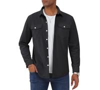 TACVASEN Hemdjacke Herren Overshirt Übergangsjacke Langarm Cordhemd | Hemd Jacke, mit Brusttaschen, Regular Fit,Freizeitjacke