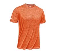 TACVASEN Herren Sport T-Shirt Leitcht Sommershirts Freizeit Beach Shirts Shortsleeve Trainingsshirt Jogging, Orange, M