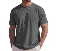 TACVASEN Tshirt Herren Kurzarm Lässig UV Basic Sommer Rundhals Regular Fit