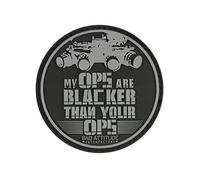 TACWRK My OPS Are Blacker Than Your OPS 3D PCV Rubber Patch mit Klett