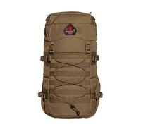 TACWRK x Tasmanian Tiger TT MIL OPS Pack 30 Coyote Brown Fun Patch - Bundle Molle-kompatibler Wander-Rucksack Herren mit 30 Litern für Outdoor, Einsatz, Bushcraft, Trekking
