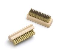 Tadabo Wildlederbürste mit Messingborsten | Reinigung Rauleder Nubukleder Wildleder Velourleder | Raulederbürste | Wildlederbürste | Entfernt Schmutz und Staub | Made in Germany