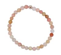 Taddart Minerals - 6 mm Kugel Armband aus natürlichen Edelsteinen auf elastischem Nylonfaden aufgezogen - handgefertigt (Andenopal)