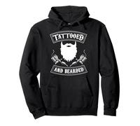 Tätowiert und bärtig Pullover Hoodie