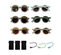 TAFACE 3 runde Brillen, Retro-Sonnenbrille für Kinder, geeignet für Jugendliche und Kinder von 1 bis 8 Jahren