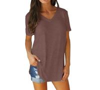 Tages Angebote Sale Damen Damen Blusentop Damen Shirts Sommer Oberteil Braun Damen Baumwoll Shirts Damen Top Mit Reissverschluss Damen Weisse Bluse Zum Knoten Damen Große Größen Sale