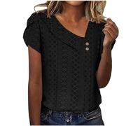 Tages Angebote Von Heute Bluse V Ausschnitt Damen Schwarz Tshirt Spaghettiträger Oberteile Damen Lustige T Shirts Für Damen Top Damen Hochgeschlossen Damen Mode Sale Sale