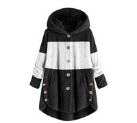 Tages Angebote Von Heute, Damen Winterjacke Sale, Damen Jacke Winter Mantel Herbstjacke Und Taschen, Geteilt, Modisch, Lässig, Langärmelig Kuschliger Mantel Damen, Damen-Jacken Sale