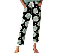 Tagesangebote Heute Blitz Angebote Prime Sommerhose Damen Leicht, Leinenhose Damen Sommer Große Größen, Bequeme Freizeithose Lang Linen Pants High Waist Stoffhose Leinen Hosen Warehouse Deal