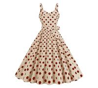Tagesangebote Heute Rockabilly Kleider Damen 1950Er Vintage Cocktailkleid Ärmellos Swing Kleid A Linie Faltenrock Elegante Partykleid Festlich Abendkleid Meine Rechnung Einsehen