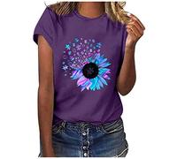 Tagesangebote Heute Sale Shirts Damen Sommer Elegant Blusen Sportlich Damen Damenmode Lässige Sommeroberteile Schwarzes T Shirt Damen Kurzarm Damen T-Shirt 3/4 Arm Meine Bestellungen Sale