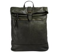 Tagesrucksack FORTY Gr. B/H/T: 30 cm x 30 cm x 4 cm, grün Rucksäcke Tagesrucksäcke echt Leder, Made in Italy (30369426-0)