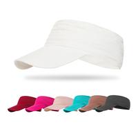 TAGVO Schnell Trocknend Sun Visor Cap für Damen Herren, UV-Schutz Leicht faltbar Strand Golf Tenniskappe Sonnenhut mit Elasität Krempe, Outdoor Sun Visor Hüte Sport Cap für Tennis Running Golf Wandern