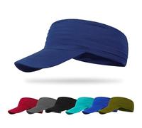 TAGVO Schnell Trocknend Sun Visor Cap für Damen Herren, UV-Schutz Leicht faltbar Strand Golf Tenniskappe Sonnenhut mit Elasität Krempe, Outdoor Sun Visor Hüte Sport Cap für Tennis Running Golf Wandern