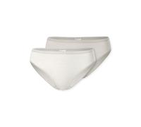 Tai-Slip SCHIESSER "Modal Essentials", Damen, Gr. 40, grau (910, hellgrau, natur), Single Jersey, Obermaterial: 95% Modal, 5% Elasthan, unifarben, körpernah, Unterhosen Tai-Slip, mit elastischem Bund