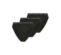 Tai-Slip SLOGGI "24/7 100", Damen, Gr. 40, schwarz, Single Jersey, Obermaterial: 95% Baumwolle, 5% Elasthan, bedruckt, unifarben mit Farbeinsatz, figurbetont, Unterhosen, elastischer Bund mit sloggi-L