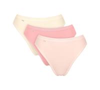 Tai-Slip SLOGGI "Basic+", Damen, Gr. 42, rot, gelb, Single Jersey, Obermaterial: 95% Baumwolle, 5% Elasthan, unifarben, körpernah, Unterhosen, perfekter Sitz, hoher Beinausschnitt, glatte Nähte (56913