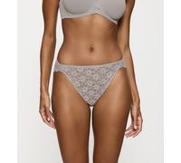 Tai-Slip TRIUMPH "Amourette", Damen, Gr. 42, grau (silent grau), Spitze, Obermaterial: 77% Polyamid, 23% Elasthan. Spitze: 86% Polyamid, 14% Elasthan, unifarben, körpernah, Unterhosen Tai-Slip, Stretc