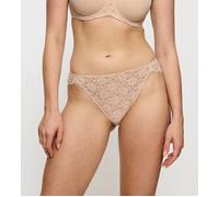 Triumph Tai Amourette Highleg semitransparent Beige Größe 44 Damen