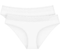 Tai-Slip TRIUMPH "Feel of Modal", Damen, Gr. XS, weiß, Single Jersey, Obermaterial: 87% Modal, 13% Elasthan, unifarben, körpernah, Unterhosen Tai-Slip, seidig-weich, Spitzenbund (44611359-XS)
