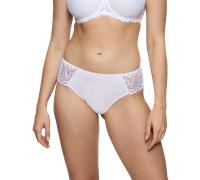 Tai-Slip TRIUMPH "Modern Finesse", Damen, Gr. 46, weiß, Microtouch, Obermaterial: 81% Polyamid, 19% Elasthan, unifarben, figurbetont, Unterhosen, zarte Spitze, glatter Jersey, flache Kanten (69424254-